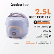 Gaabor 2.5L Mini Mechanical Rice Cooker Multi Fast Cooking Non-Stick RC-25M01A