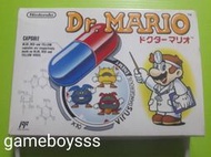 〥遊戲收藏者〥FC 瑪莉歐醫生 Dr.MARIO 正日版 盒書 美品 ☆★ 3 QN