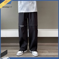 SEV Men Pants Loose Bottoms Mid Rise Wide Leg Pants