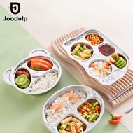 JOODUTP Premium kids bento plate stainless 304 Children's Divided Dinner plate/ SUS 304 Stainless St