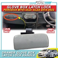 Car Glove Box Latch Lock Drawer Handle Perodua Alza 2014 - 2021 Myvi 2005 - 2010 Grey Selak Kotak Ke