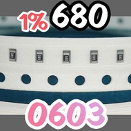 10pcs Chip resistor smd 68R0 680 1% size 1608 0603 68ohm 68 ohm