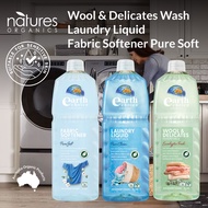 Earth Choice Fabric Conditioner Softener & Wool Wash & Delicates Wash & Laundry Liquid Pure Clean De