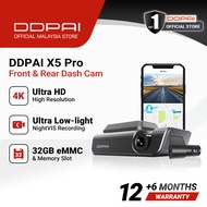 DDPAI X5 Pro Dash Cam 4K UHD Dual Cam Recorder WiFi 4G Connectivity GPS Dashcam