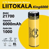 Liitokala Lii-King6000 21700 High-Capacity Rechargeable 6000Mah Lithium Battery 3.7V Flashlight