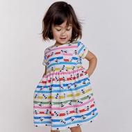 Cute Girl Cartoon Little Bee Girl Short Sleeve Summer Knitted Pure Cotton Toddler Cute Dress Summer Fashion