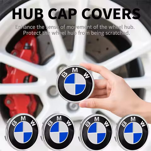 4pcs 56/60mm Car Wheel Center Hub Cap Rim Cover Emblem Stickers For BMW F20 E36 E92 E87 E30 E46 E91 