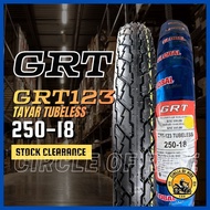 GRT123 GR390 GR113 GR261 Tayar Tubeless Motor 250-18  275-17 80/90-17 GRT (RXZ)