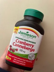 Jamieson cranberry canneberge 有機小紅莓 500mg 240粒