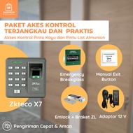 Access Control Package/RFID/FINGERPRINT/DOOR LOCK ZKTECO X7