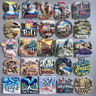 Fridge Magnet Norway Mexico Brazil Argentina Cuba Peru Estonia Poland Finland Abu Dhabi Bali Kazakhs