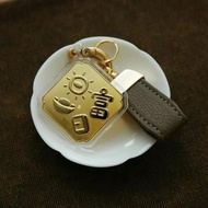 Pure Gold 999 Seeking What Comes He Gets Rich Gets Beautiful God of Wealth Prefers Gold 20mg Pendant