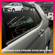 Perodua Axia 2023 Onwards Stainless Steel Chrome Door Molding Chrome Door Lining