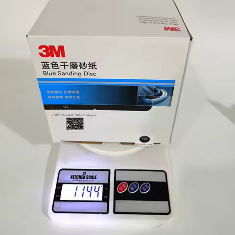 3M Blue 6 Inch Dry Abrasive Paper Automotive Putty Grinding Porous 150mm Sanding Sandpaper Abrasive