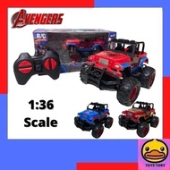 Spiderman Ironman Captain America Avengers Remote Control Car 4x4 Jeep RC Toys - Mainan Kereta Kontr