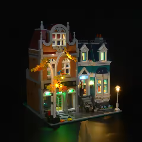 Kyglaring LED Light Kit For LEGO 10270 Bookshop Building Blocks