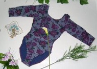 〈周年慶-全館服飾同價位買一送一〉Wincare 蝶姿 紫色長袖連身運動韻律瑜珈有氧服 S號 原價780元 