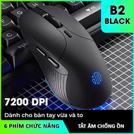 chuột máy tính có dây gaming SIDOTECH B8 trà sữa cute chống ồn click silent 6 nút chức năng hỗ trợ đ