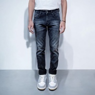 ETERNITY - Werco Jeans Slim Fit Denim Stretch Wrinkle Midnight Black