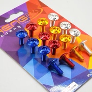 1pcs CNC ALUMINUM BOLT M6x15 BIGHEAD BOLT SPOT BOLT BOLT BOLT SIZE 10 UNIVERSAL BODY BOLT SHIELD BOL