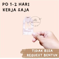 GANTUNGAN Acrylic Name Hanger Initials LUGAGGE INITIAL/ TAG LUGGAGE/ CUSTOM NAMETAG CUSTOM LUGGAGE H