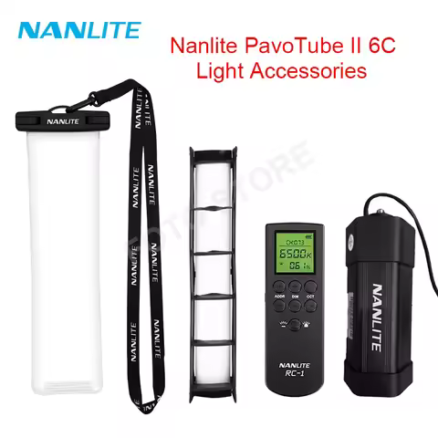Nanlite Pavotube Ii 6C Light Accessories Eggcrate Softbox Tripod Battery Grip Grid Remote Control Wa