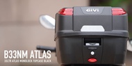 GIVI BOX B33NM ATLAS 33 LITRE ATLAS MONOLOCK TOPCASE BOX 100% ORIGINAL GIVI GIVIBOX MONOLOCK GIVI BO