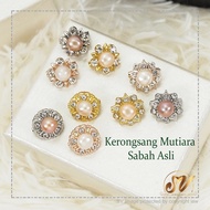 Kerongsang Tudung Baby Brooch Mutiara Asli Sabah Original Exclusive Fresh Water Pearl High Quality M