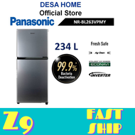 Panasonic Refrigerator (234L) ECONAVI Inverter 2-Door Fridge NR-BL263VPMY