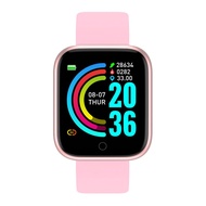 smartwatch นาฬิกาสมาร์ท D20 Smart Watch Blood Pressure Heart Rate Monitor Y68 Smartwatch Fitness Tracker Bracelet Wristband For iOS Android phone Silver