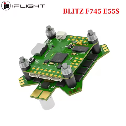 IFlight BLITZ F745 E55S Stack STM32F745 W/ BLITZ F745 Flight Controller/ BLITZ E55S 4IN1 ESC 2-6S 30