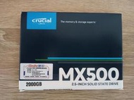 【美光 2TB SSD】 MX500 2TB SSD 2.5吋 SATA MX500 2T 筆電升級 更換固態硬碟