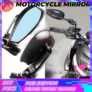 Street King Side V1 V2 Mirror Blue Lens Eye Protection Lens Adjustable Rear View Motorcycle Mirror Universal Napoleon