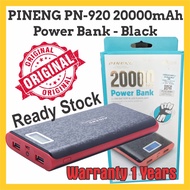 [EzShopM] NEW 100% Original PINENG PN-920 20000mAh Power Bank - Black