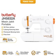 Mesin Jahit Butterfly Jh5832A / Jh 5832 A (Multifungsi Portable)