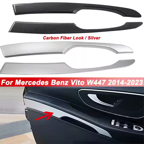 2pcs/set Car Interior Door Armrest Decorative Strip for Mercedes-Benz Vito 2014-2020