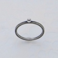 smile ball pico ring_1 ( s_m-R.42) 微笑 笑 銀 環 戒指 指环 疊環 jewelry sterling silver