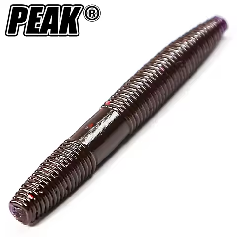 PEAK Senko Stick Bait Worm Senko Ned Rig Wacky Drop Shot Salted Soft Fishing Lure Swimbait 7cm Tpe M