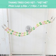[Made By VetNe] Hanging Ladder for Parrots - "SORT" - 5 Steps / 7 Steps / 10 Steps - Suitable for pa