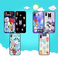 soft black Samsung Galaxy A32 4G A32 5G A41 A42 5G A51 A52 4G A52 5G A71 A72 4G BTS BT21 A phone case