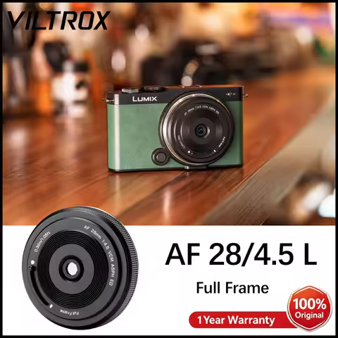 Viltrox AF 28mm F4.5 Pancake Lens Full Frame for Leica L-Mount Panasonic LUMIX S5 II S1 S9 S1R II Le