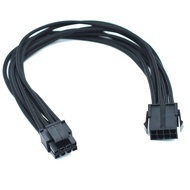 18AWG Gauge Silicone Wire CPU8PIN to CPU 8(4+4)PIN Male to Female  Power Sleeved  Extension Cable