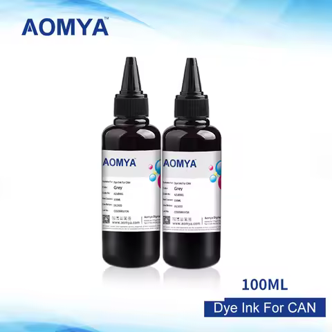 2x100ML Grey /GY Universal Dye Ink For Canon Ink, Specialized Printer Ink Refill Kit, General for Ca