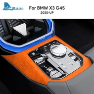 For BMW X3 G45 2025 2026 Suede Central Control Panel Sticker Interior Modification Accessories