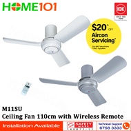 KDK Ceiling Fan 110cm with Remote Control M11SU