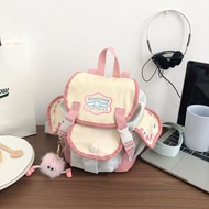 【3422 KOLEKSI ORANG】 Kampus Songshi 2024 Donat Big Ear Dog Joint New Student Backpack Bag Crossbody