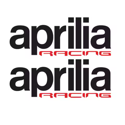 12.5x4.7cm for Aprilia Racing Tank Fairing Decals Stickers For Aprilia RSV4 / Tuono V4