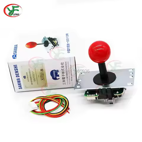 Arcade Game DIY Official Japan Sanwa JLF-TP-8YT-SK Not Muted Joystick 5Pin Board Type Stick 35CM Sha