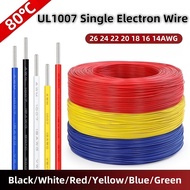 UL1007 Single-core 26AWG-14AWG Signal Cable Solid Copper Conductor Environmentally Friendly Tinned C