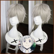 YB3 Bungo Stray Dogs Nakajima Atsushi Cosplay Wig Silver Halloween Cosplay Costume Performance Fluff